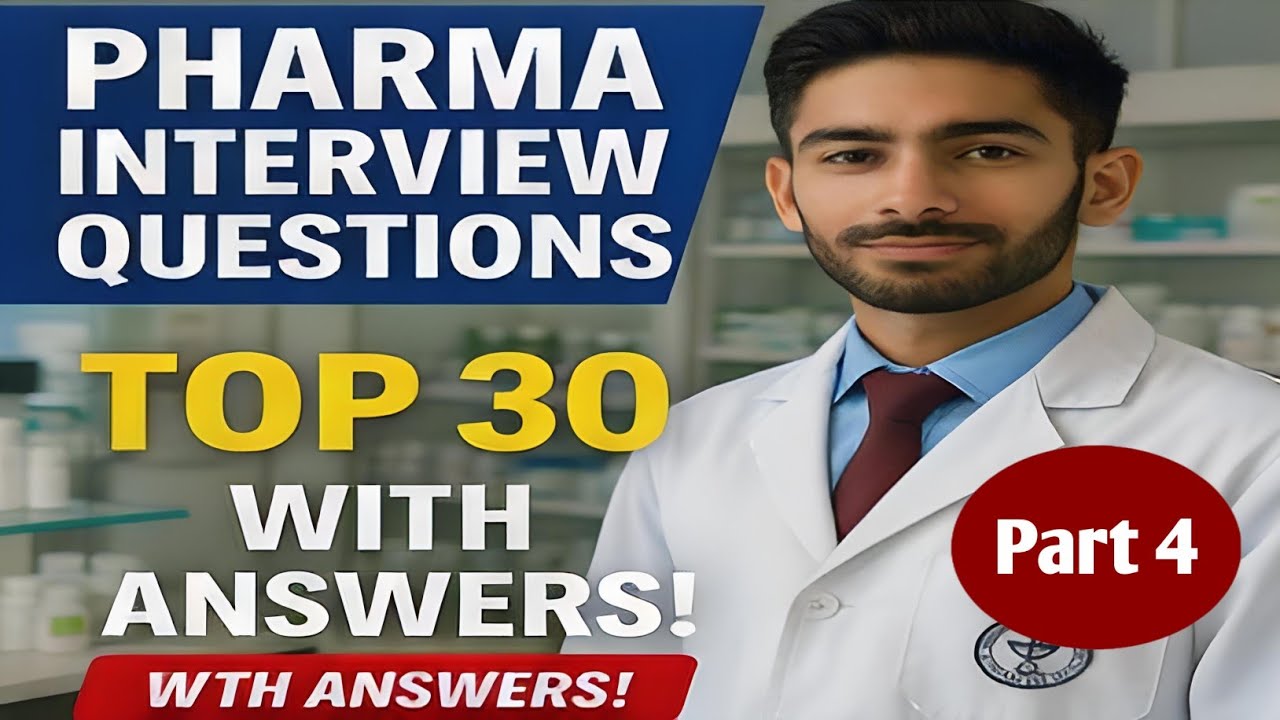 Pharma Interview questions and answers | Part 4 | - YouTube