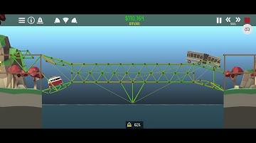 Poly Bridge 2 walkthrough solution Challenge level 5-14c Bus Routes 