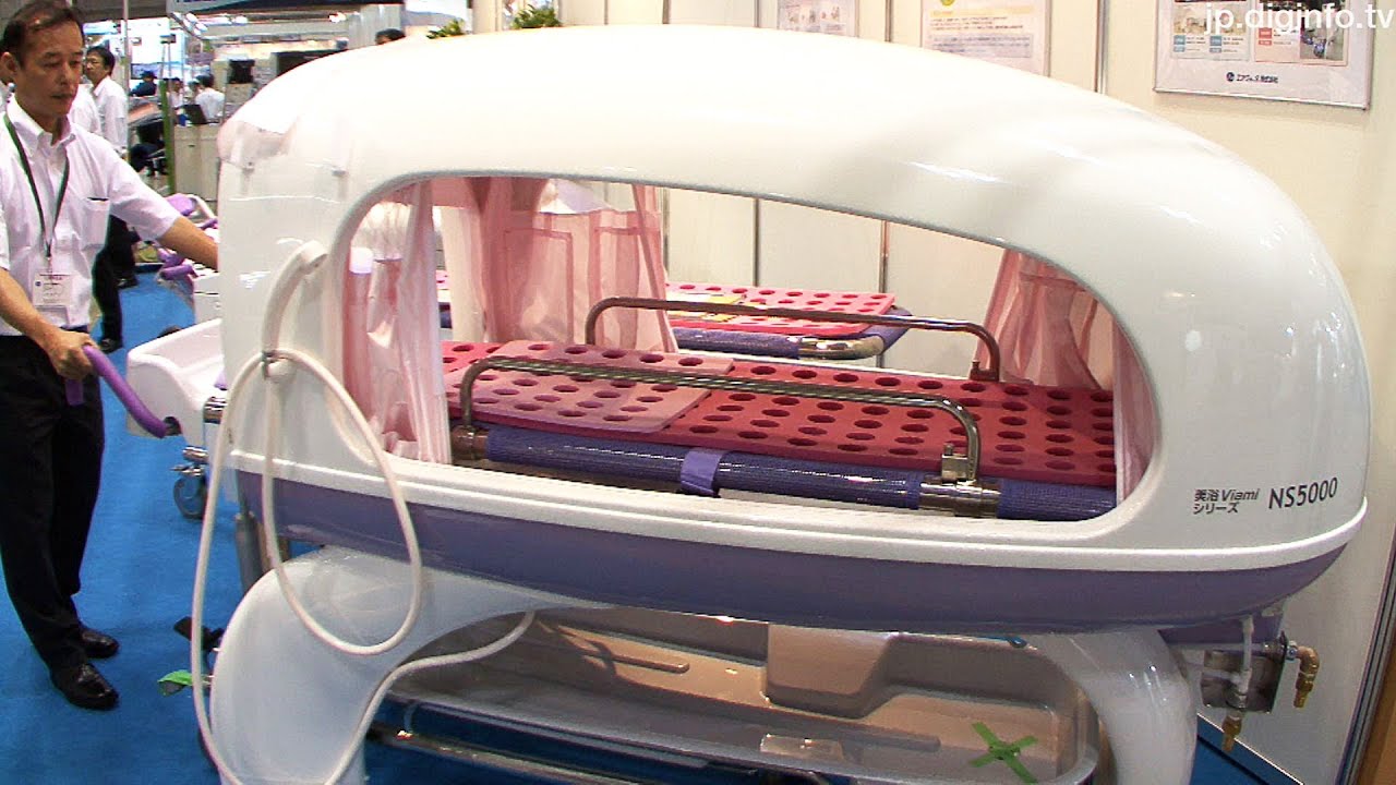 Approximately 300 micron mist shower bathing device #DigInfo - YouTube