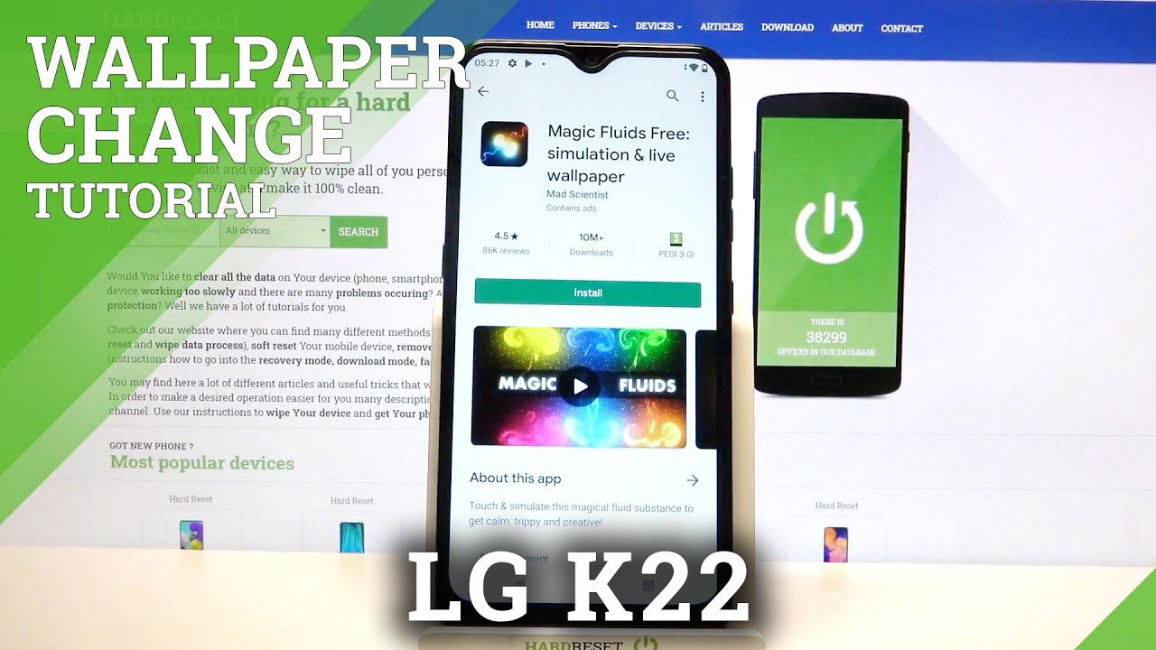 How to Download Magic Fluids Live Wallpaper on LG K22 – Apply Magic Fluid Wallpaper