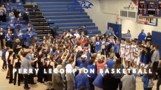 Perry Lecompton HS Sub State Boys Basketball vs Royal Valley 2/25/24