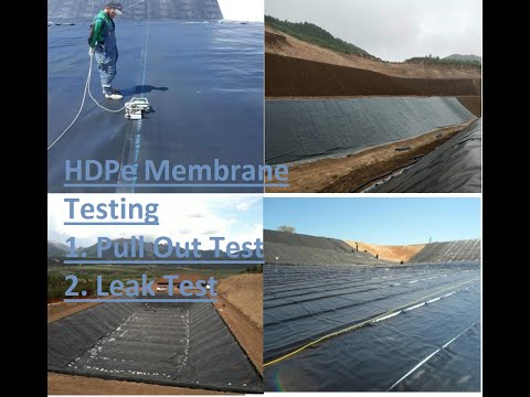 HDP membrane waterproofingTesting
