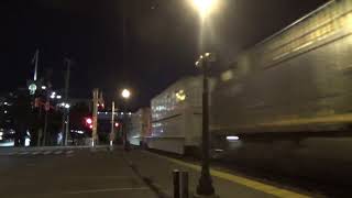 #12862 CSX D765-14 Empty Double Stack trash train with a awesome crew