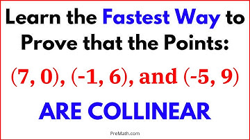 Learn the Fastest Way to Prove that Three Points are Collinear | Use the Determinant Matrix Method