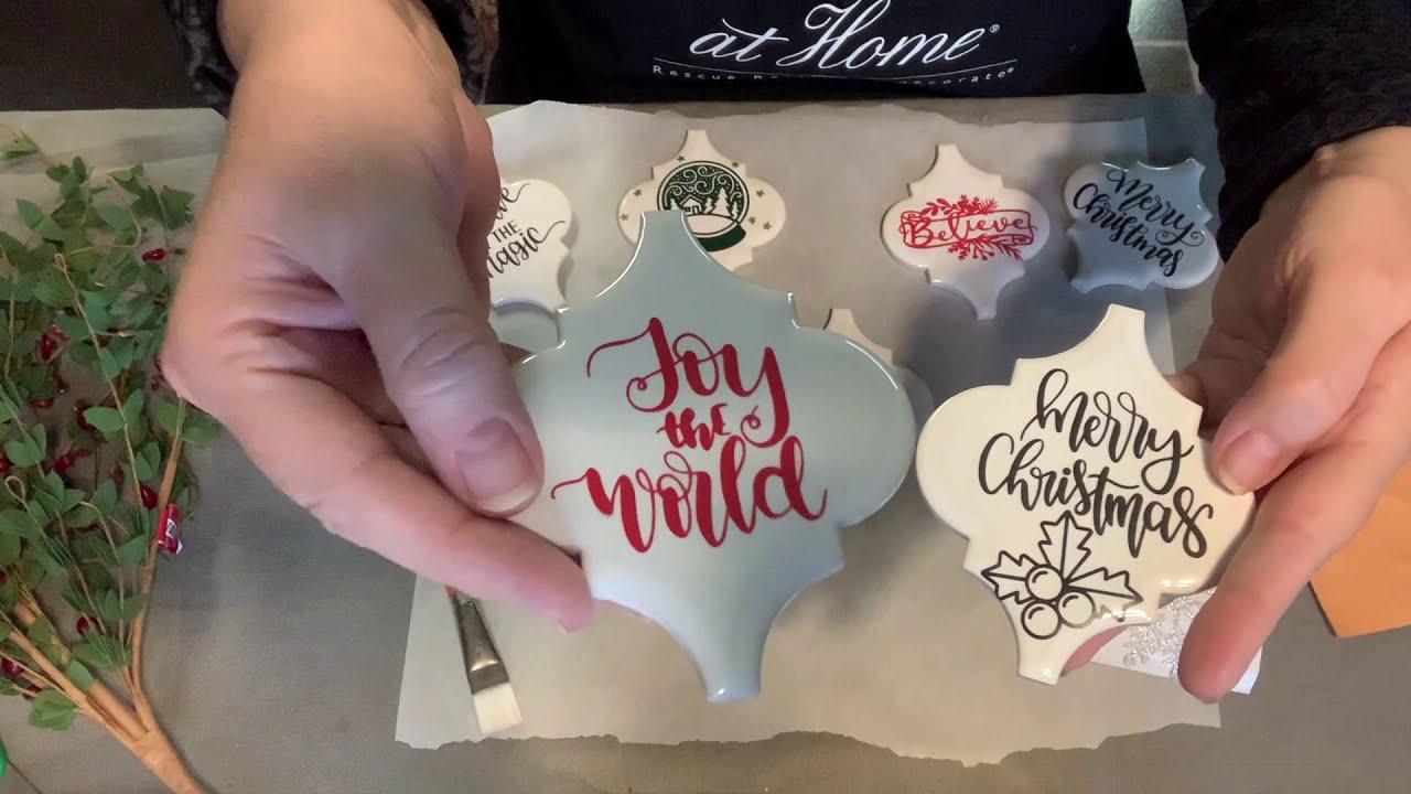 How to Make Christmas Ornaments using Tile, Part 2!