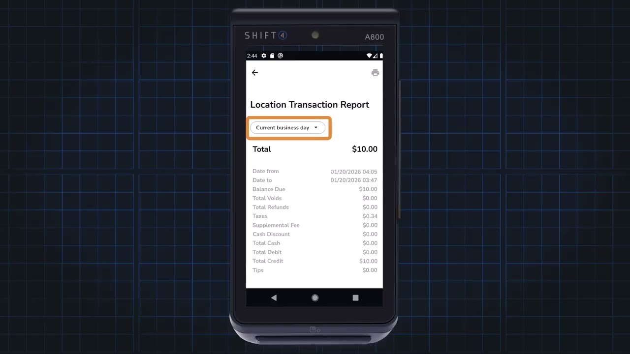 Shift4 One: Location Transaction Report - YouTube