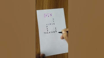BTS 💜 #bts #btsarmy #btsshorts #tiktok #asmr #blackpink #art #shorts #calligraphy #jungkook