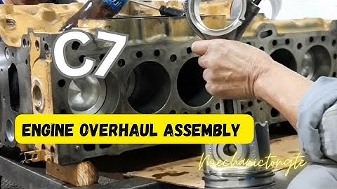 Engnie Overhaul assembly CAT C7-1 #caterpillar #enginerebuilding