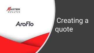 Information AroFlo 03 mobile - Creating a quote News