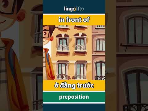 Video 🇬🇧🇻🇳 in front of - ở đằng trước : learn English : hãy học tiếng Anh - youtube