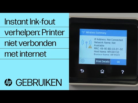 Bericht Printer niet verbonden met internet verhelpen | HP Instant Ink | HP Support