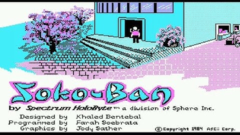 Soko-Ban (1988) PC Gameplay | PCem emulator