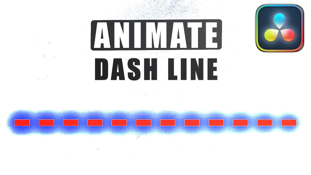 Create Animated DASHED LINE In Davinci Resolve - YouTube