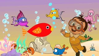 Kirmizi Balik Renkleri̇ Öğreni̇yorum Çi̇zgi̇ Fi̇lm Menoş Tv Cartoon