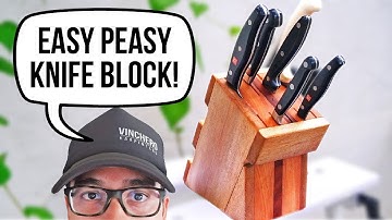 DIY Knife Block for Big and Small Knives