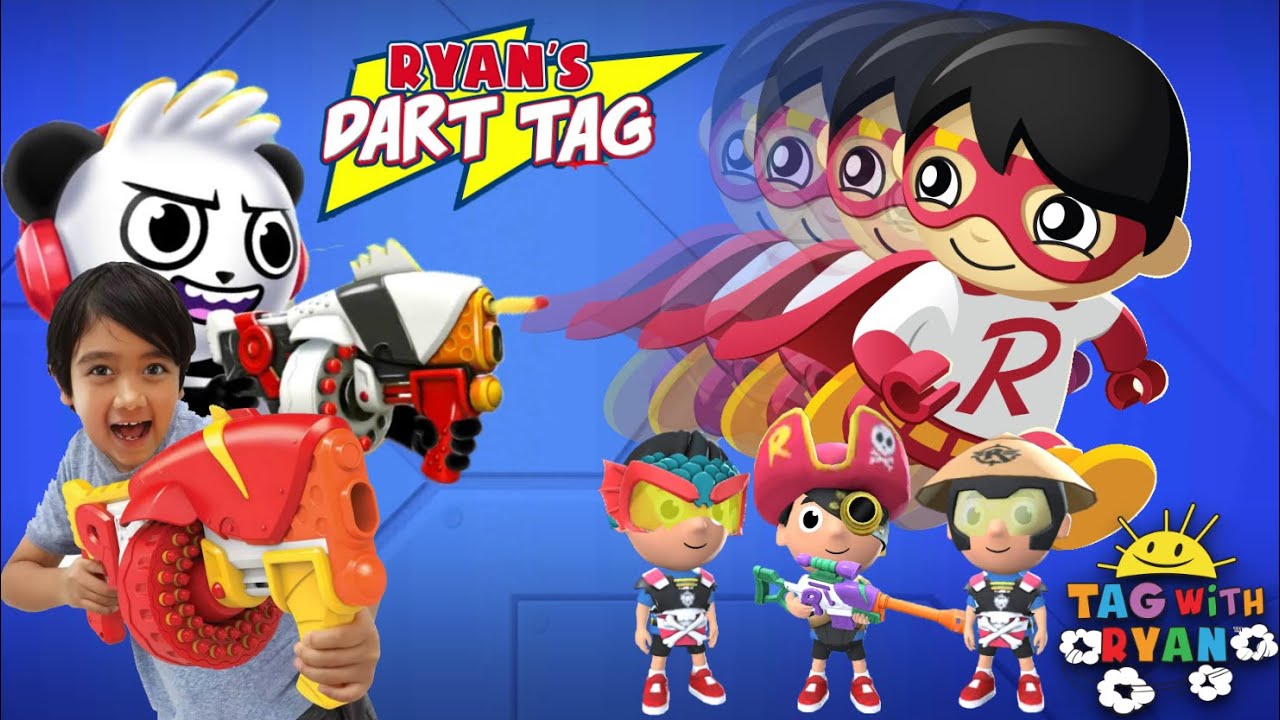 Tag with Ryan vs Ryan's Dart Tag - All Characters Unlocked All Costumes All Vehicles All Blasters