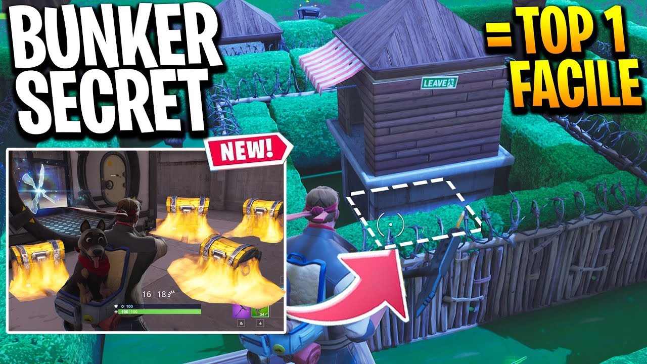 Le Nouveau Bunker Secret Est La Meilleure Zone Pour Faire Top 1 - le nouveau b!   unker secret est la meilleure zone pour faire top 1 saison 6 sur fortni!   te skyyart