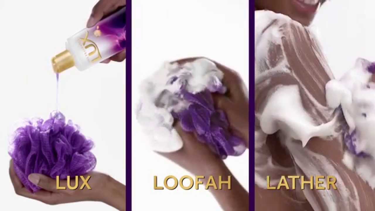 LUX, Loofah, Lather for luxurious fragrant skin YouTube