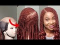 NO CLOSURE / HOW TO MAKE SIDE PART CURLY BRAIDED WIG / Nkemjeffrey