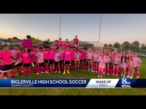 Biglerville High School soccer shares a Wake Up Call from their pink-out!