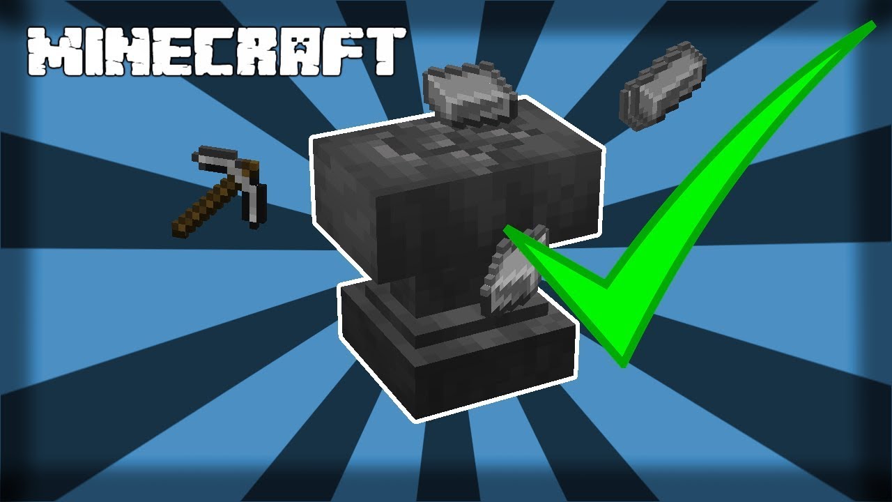 MINECRAFT | How to Make an Anvil - 1.14.4 - YouTube