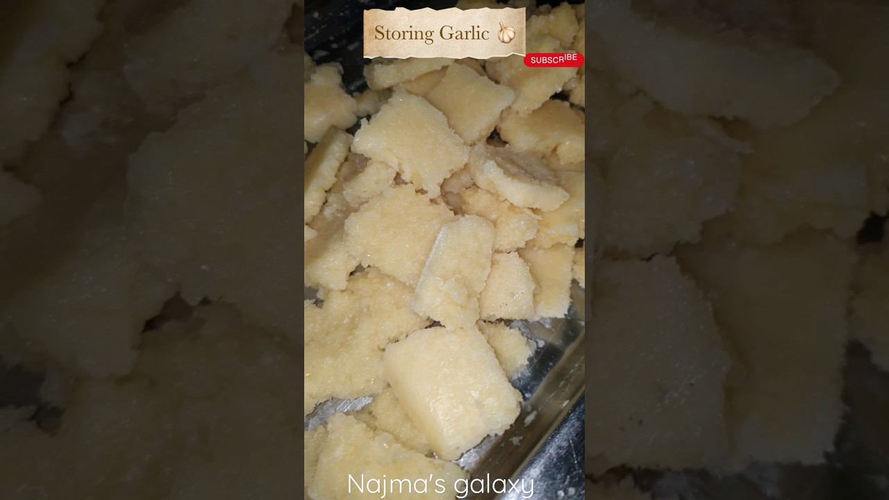 Storing home-made Garlic Paste 🧄 