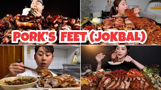 Satisfying Porks Feet Korean Jokbal Asmr Mukbang Best Compilation Snacky Lion