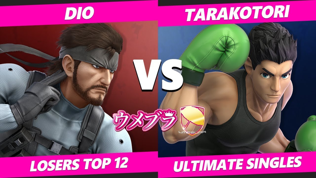 Umebura SP4 SSBU - DIO (Snake) Vs. Tarakotori (Little Mac) Smash Ultimate Tournament Losers Top 16