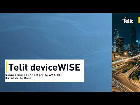 Connecting Telit deviceWISE to AWS