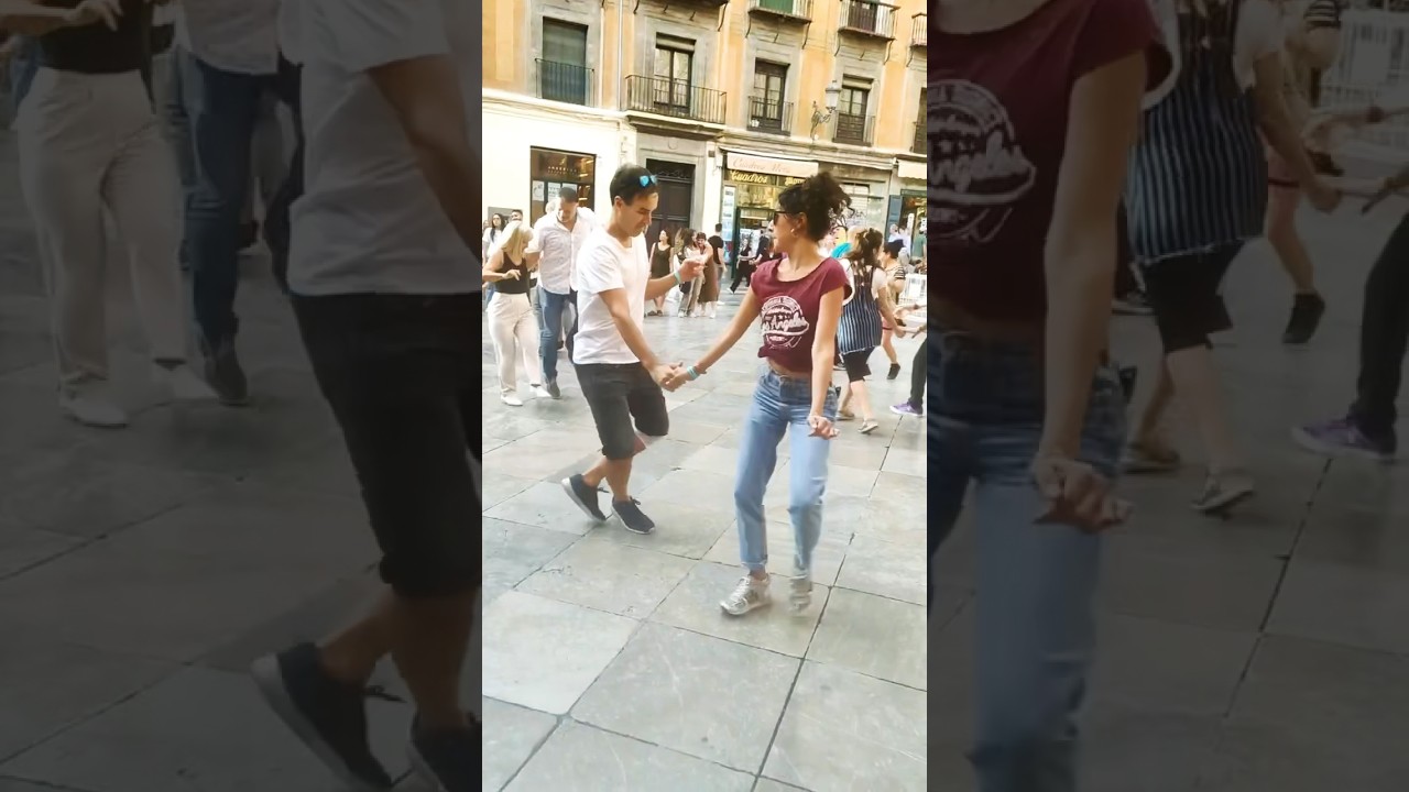 Dani & Regina en el social de Alhambra Swing Exchange #swing #lindy #exchange #granada