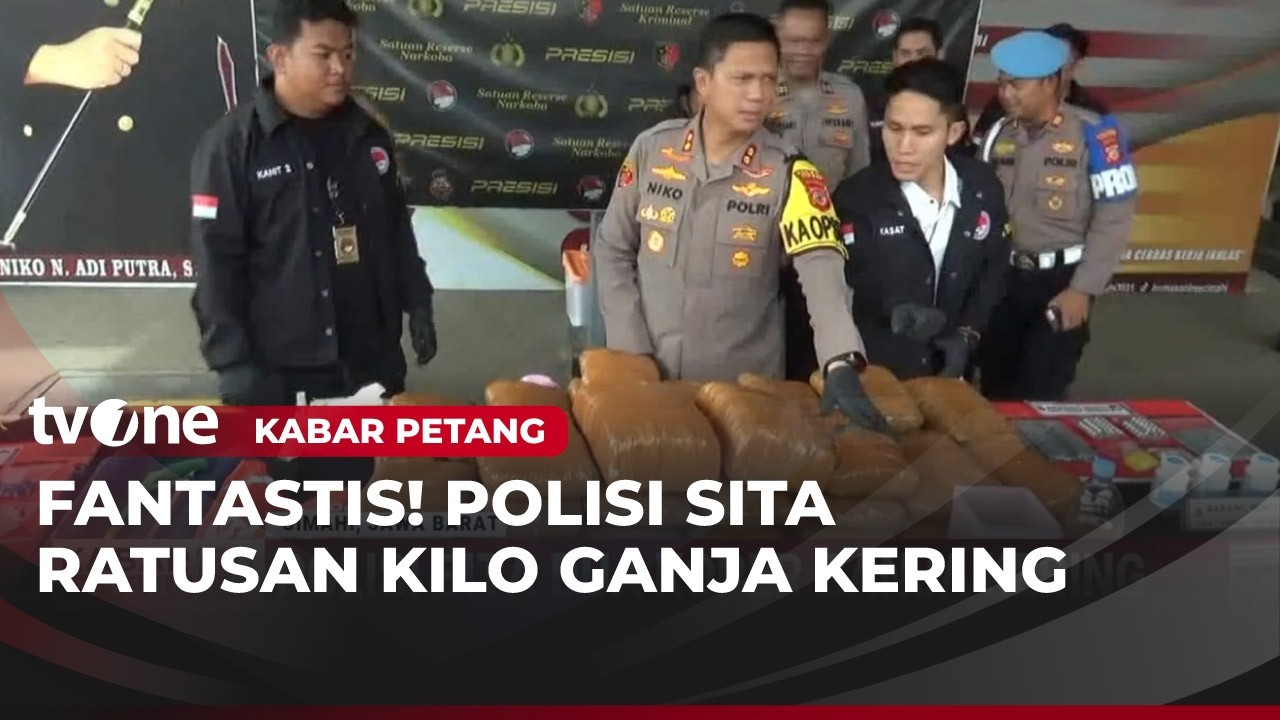 Polres Cimahi Sita 100 KG Ganja, Tiga Pelaku Dibekuk | Kabar Petang