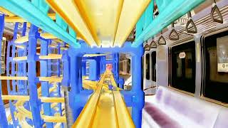 【X線エフェクトプラレール】神戸市営地下鉄車両内レイアウトのプラレール前面展望動画集