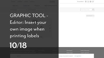 GRAPHIC TOOL - Editor: Insert your own image when printing labels