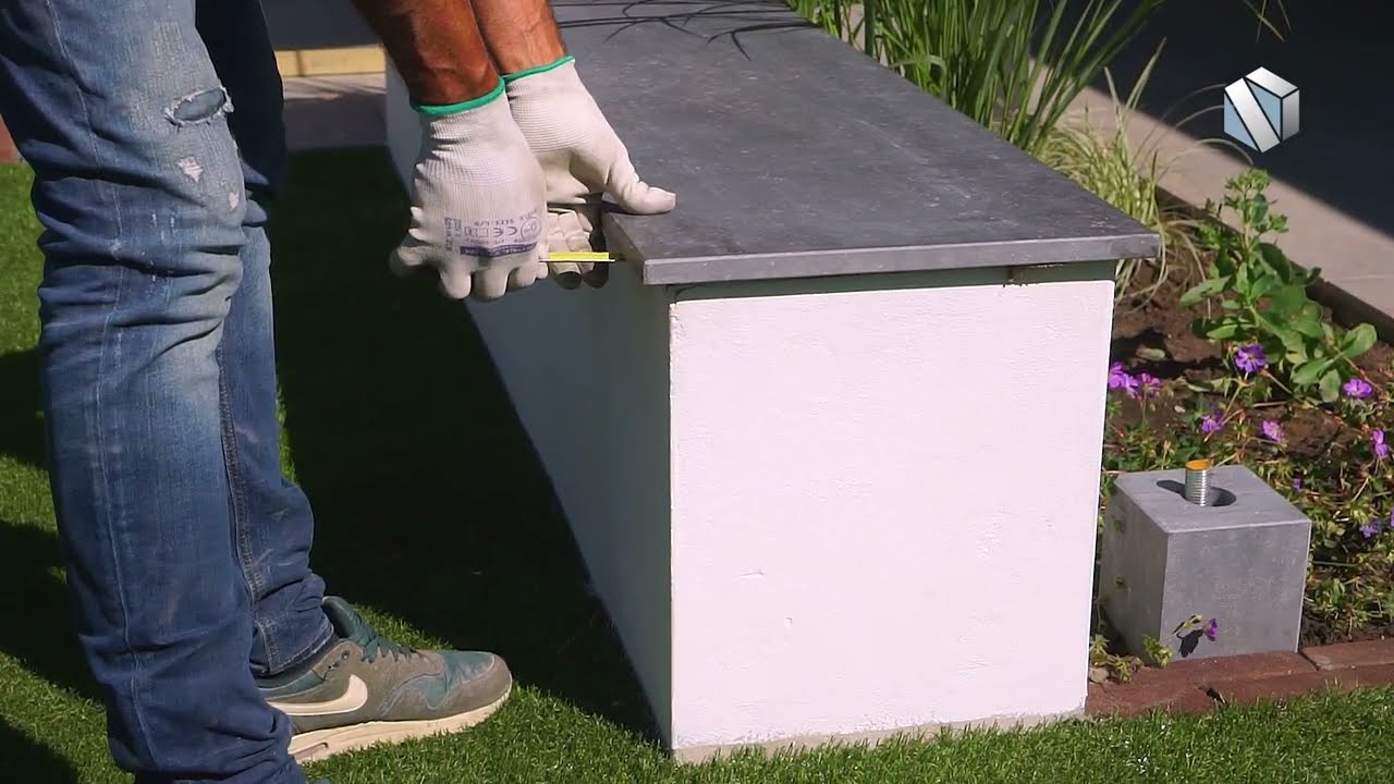 Einzelne Pfeilerabdeckung / Mauerabdeckung montieren