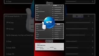 PUBG/BGMI  4.3 UPDATE SENSITIVITY CODE | PUBG BEST SENSITIVITY | #bgmi #shorts #pubgmobile #viral