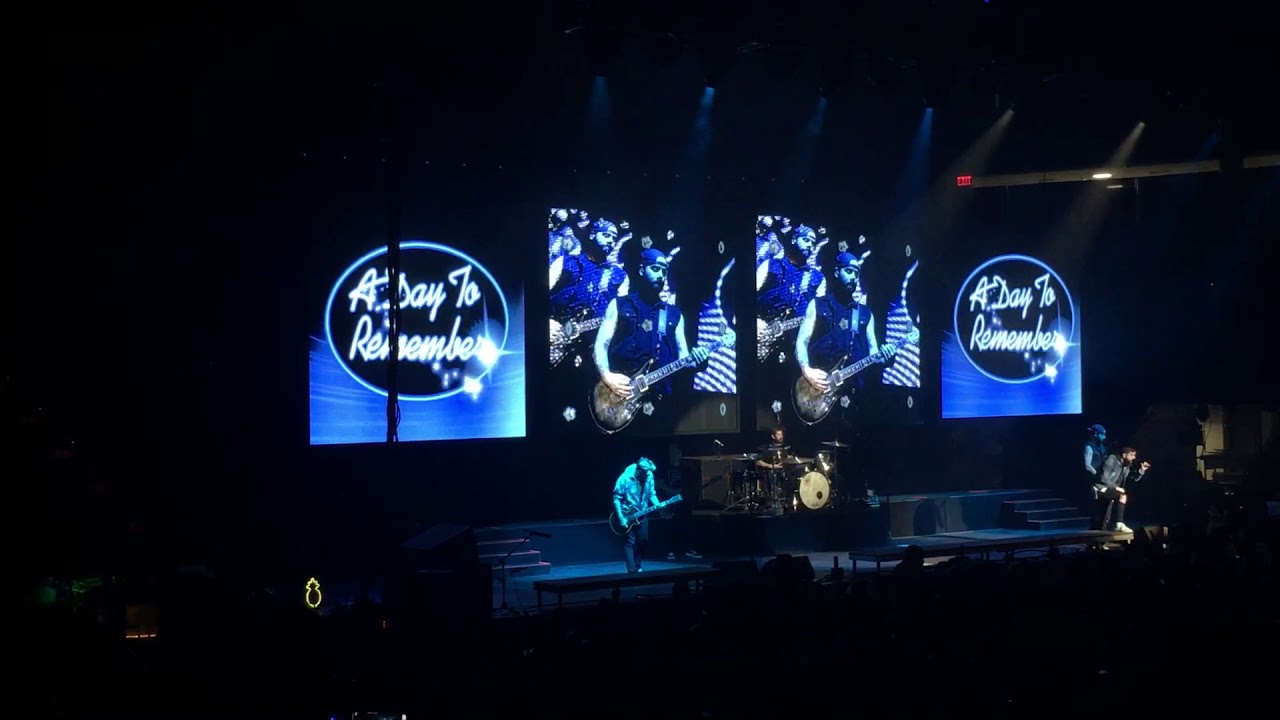 A DAY TO REMEMBER FULL SET 3/15/18 Tsongas Arena Lowell MA