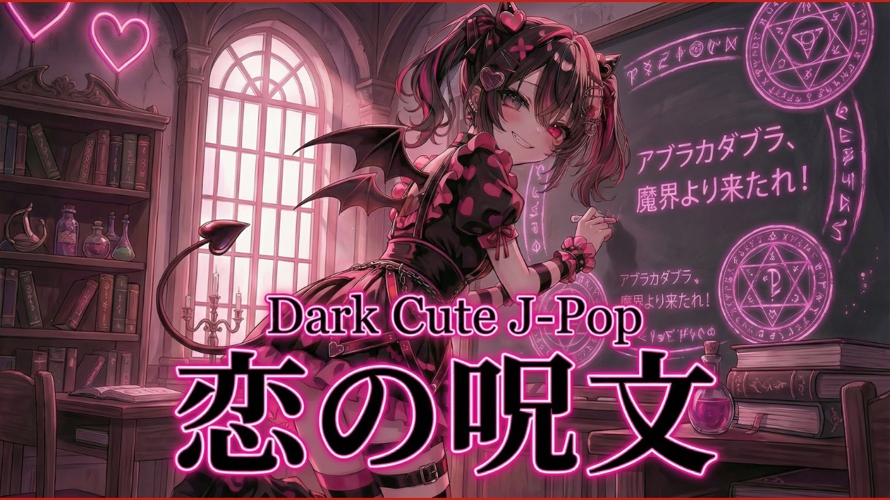 【ダークキュートアイドルポップ第二弾】恋の呪文! 😈💕 | アニメMV　#aivideo #kling3.0#anime #aimusic #japan #nanobanana