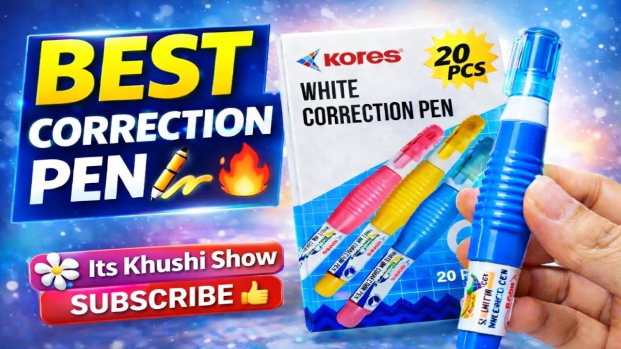Best Correction Pen for Students ✍️ | White Ink Pen Review | Stationery 