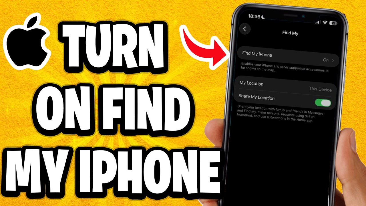 How To Turn On Find My iPhone - Step By Step - YouTube