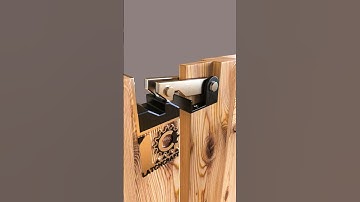 Smart Sliding Latch Design for Wooden Gates 🔩🪵 #DIYLock #GateLatch #shorts #latchcraft