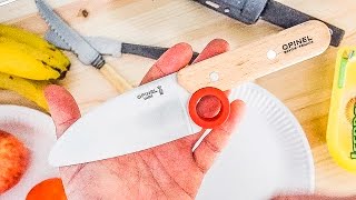 Best chef's safety kitchen knife for kids and adults? | Opinel "Le Petit Chef" REVIEW