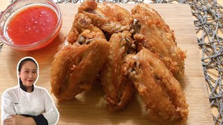 Crispy Homemade Chicken wings in Fish Sauce Recipe • Thai style •ThaiChef food