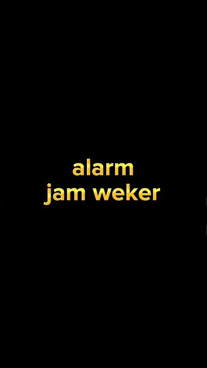 Nada dering alarm jam weker pendek