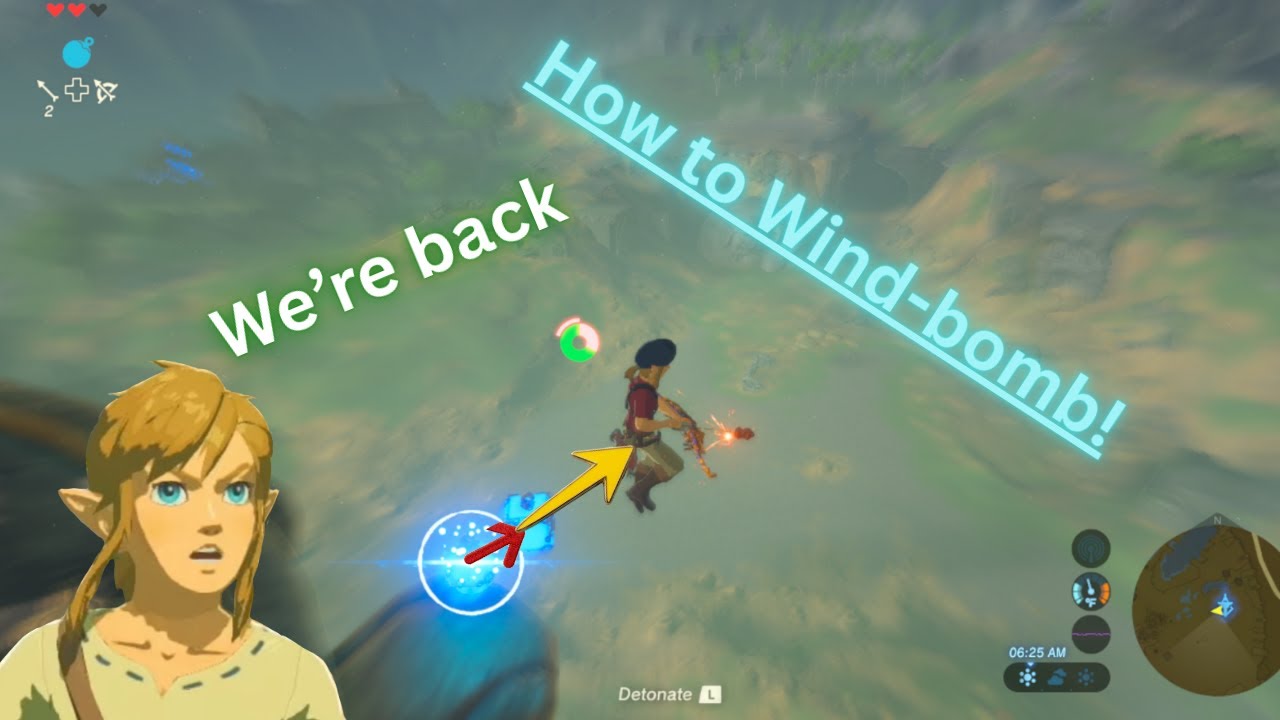 BOTW How to Wind-Bomb!!!!!