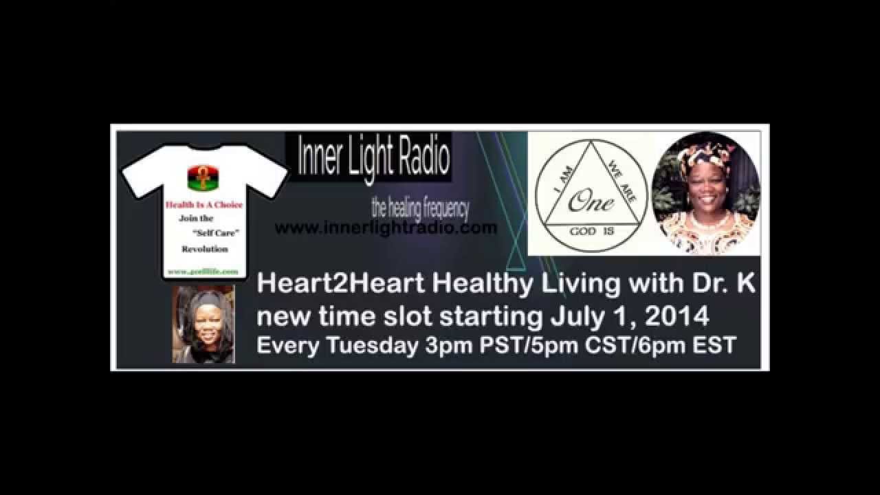 Heart2Heart Healthy Living Radio Show New Time Slot - YouTube