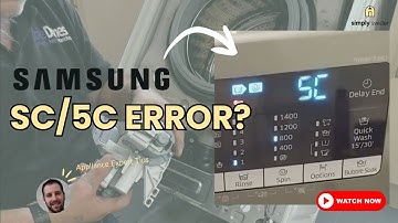 Samsung Washer SC/5C Error Code? 5 Fixes (90% Success Rate!)
