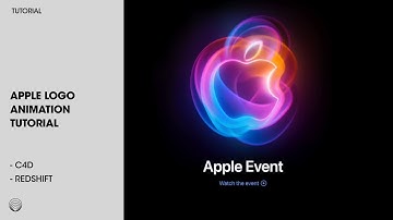 Cinema 4D redshift tutorial: Apple Event logo
