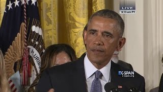 President Obama gets emotional while talking about Sandy Hook (C-SPAN)