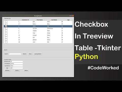 Checkboxes in Treeview Table Tkinter - Python [Best Video]