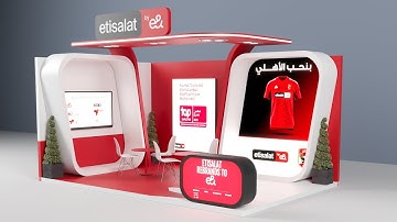 Creating an Etisalat Exhibition in Cinema 4D with Corona Render